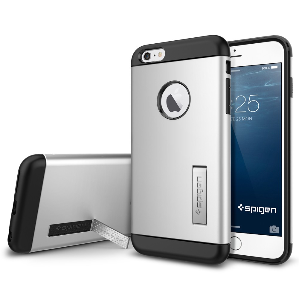 Image of Spigen SGP Slim Armor Case for iPhone 6 Plus - Satin Silver